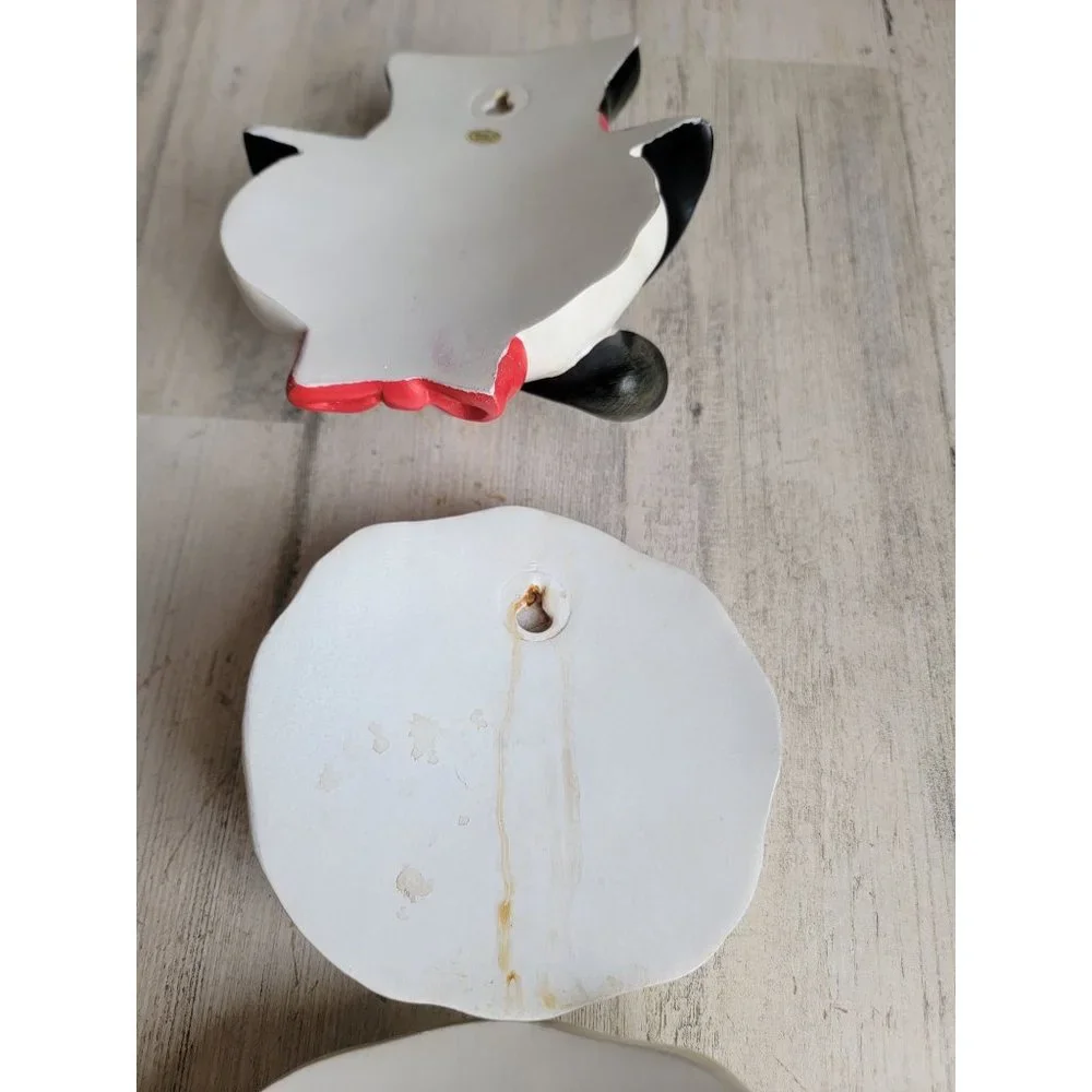 Vintage three-piece‎ snowman hanging wall decor xmas